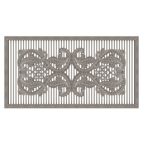 Lattice Carved Panel for CNC 3D Print 500400