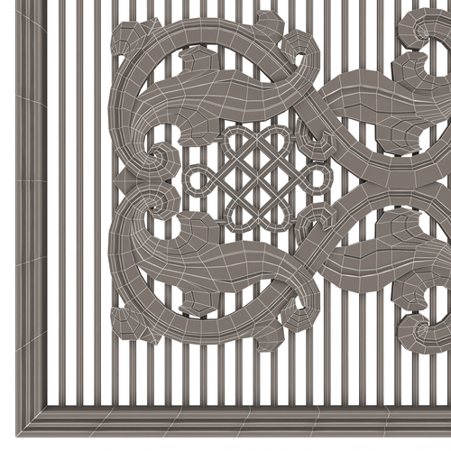 Lattice Carved Panel for CNC 3D Print 500403