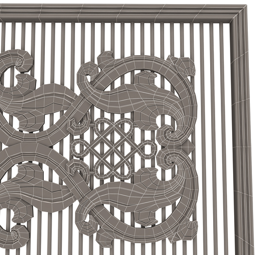 Lattice Carved Panel for CNC 3D Print 500404