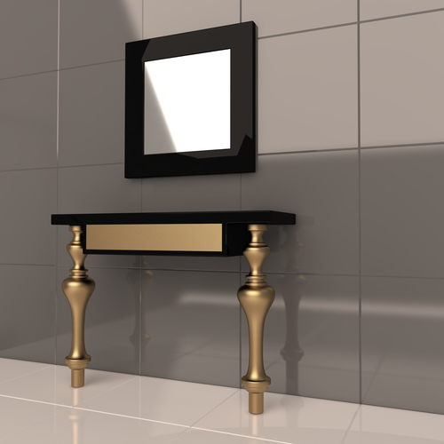 Luxury Console Table 02 3D Print 500438