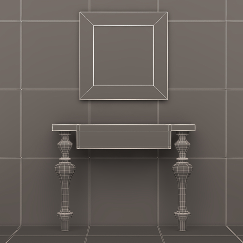 Luxury Console Table 02 3D Print 500442