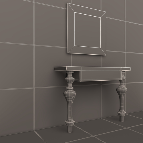 Luxury Console Table 02 3D Print 500443