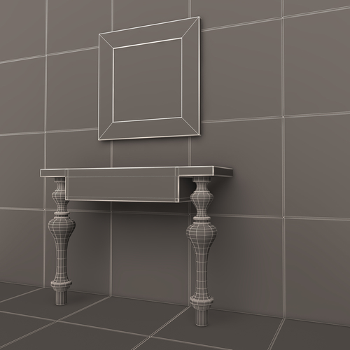 Luxury Console Table 02 3D Print 500444