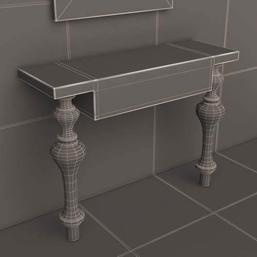 Luxury Console Table 02 3D Print 500445