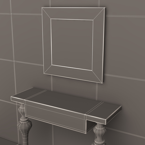 Luxury Console Table 02 3D Print 500446