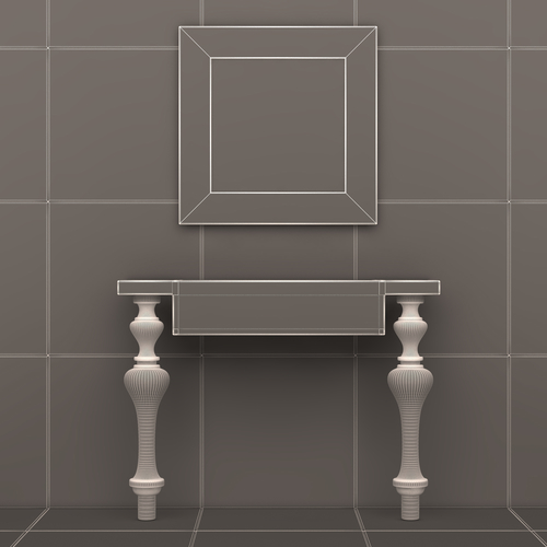 Luxury Console Table 02 3D Print 500448