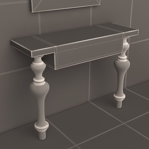 Luxury Console Table 02 3D Print 500451