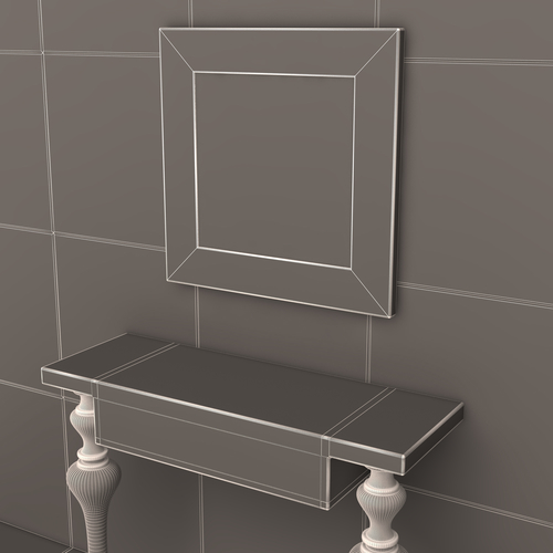 Luxury Console Table 02 3D Print 500452