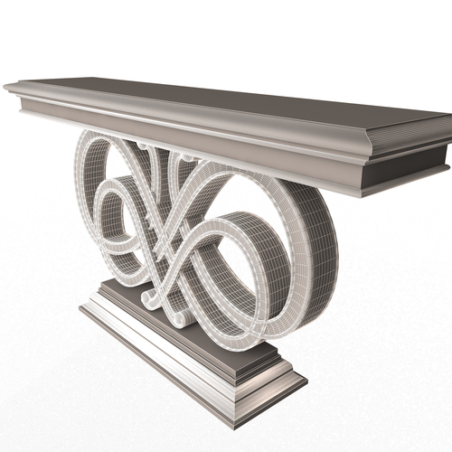 Luxury Console Table 03 3D Print 500462