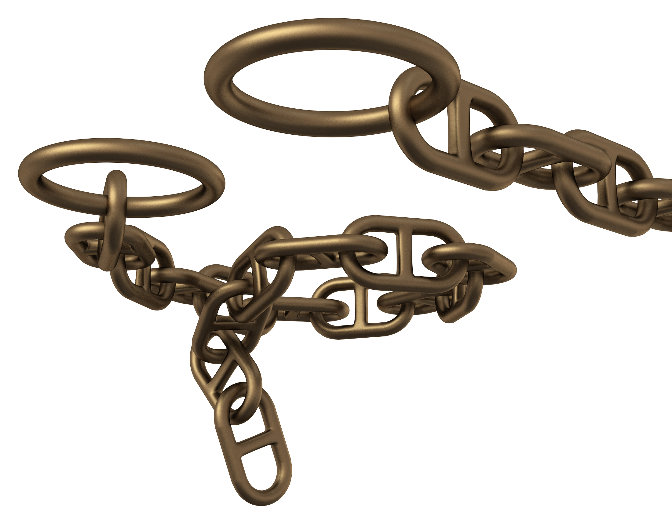 Fort of chains. Корабельная цепь. Ship Chain. Rigid Chain 3d model.