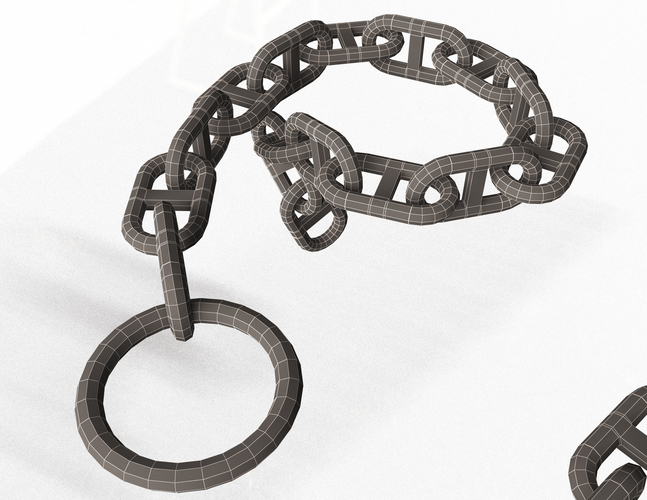 Piece of Anchor Ship Chain 3D Print 500557