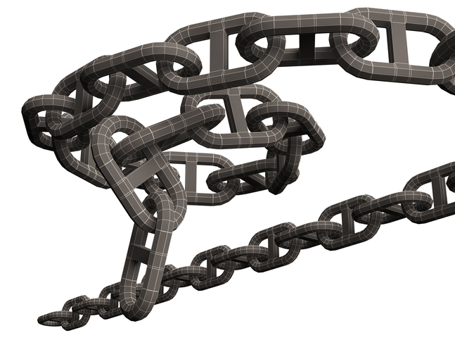 Piece of Anchor Ship Chain 3D Print 500558