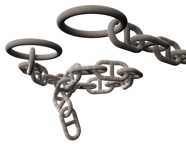 Piece of Anchor Ship Chain 3D Print 500564