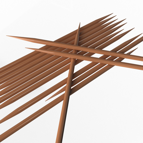 Pile of Wooden Toothpicks 3D Print 500567