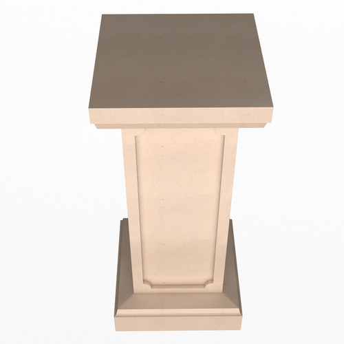 Square Column Pedestal 3D Print 500640