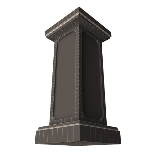 Square Column Pedestal 3D Print 500643