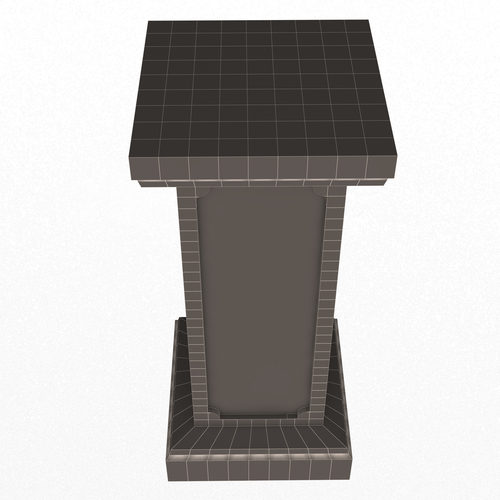 Square Column Pedestal 3D Print 500646