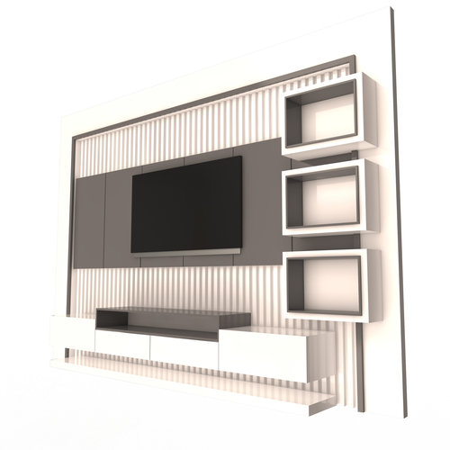 TV Stand Azer 3D Print 500678