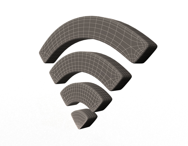 D Printed Wifi Symbol Model By Xaqani Ahmadov Pinshape