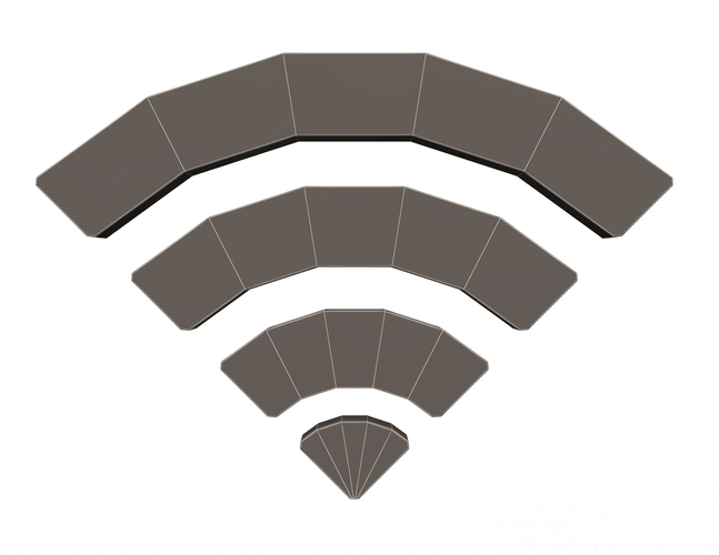 Wifi Symbol model 3D Print 500698