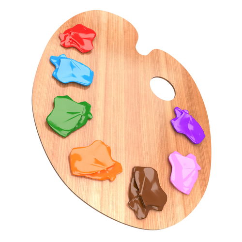 Wooden Paint Palette 3D Print 500734