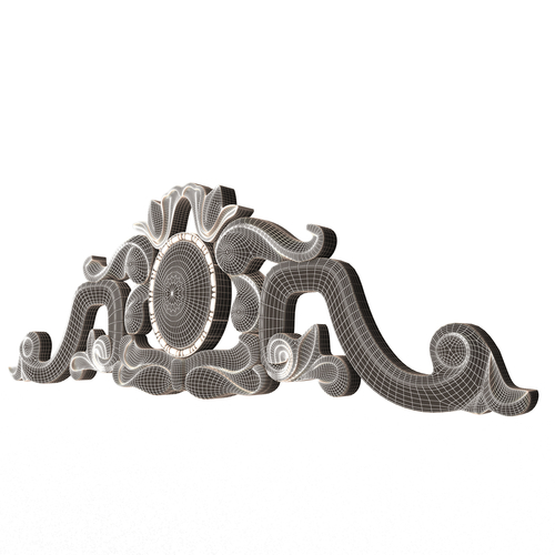 Carved Plaster Molding Decoration 07 3D Print 500776