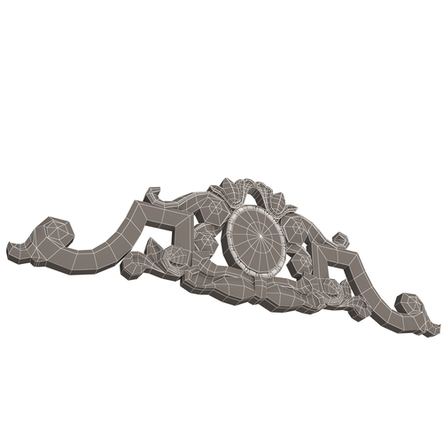 Carved Plaster Molding Decoration 07 3D Print 500781