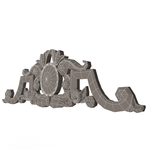 Carved Plaster Molding Decoration 07 3D Print 500782