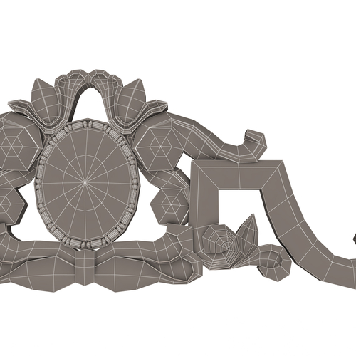 Carved Plaster Molding Decoration 07 3D Print 500784