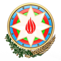 Small Coat of arms of Azerbaijan Colored 3D Printing 500786