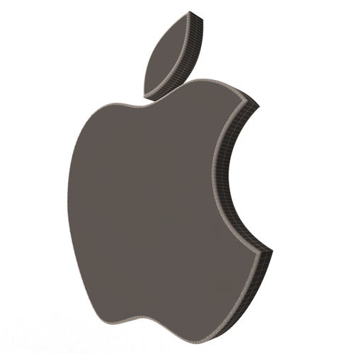 Apple 3D Logo 3D Print 500940