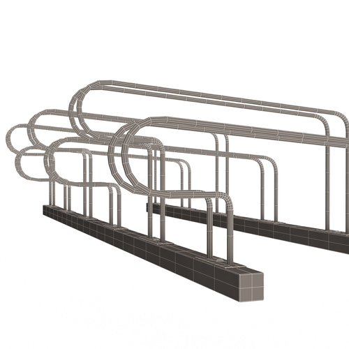 Bike Rack Street Station 3D Print 501007