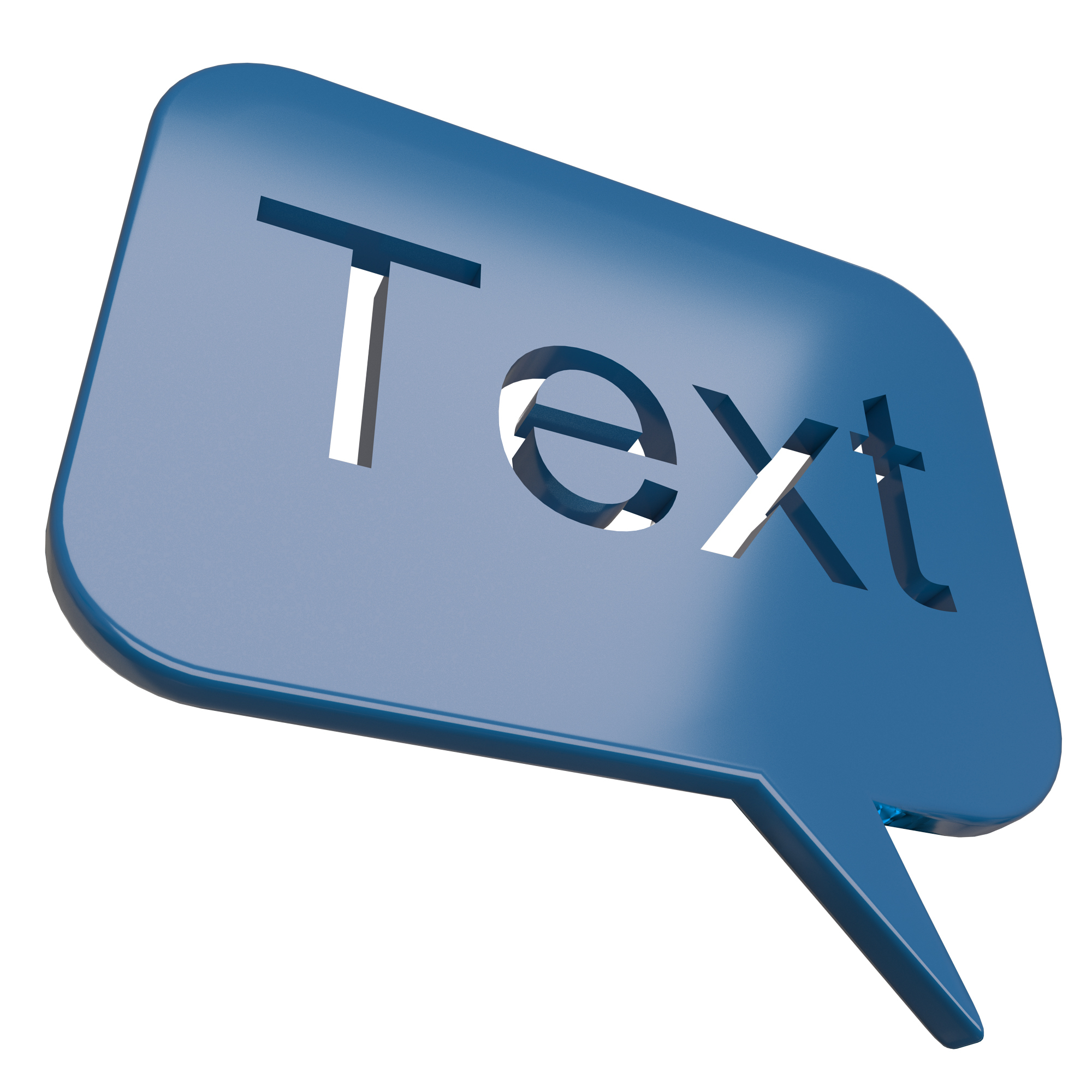 Message 3d. Bubble message.