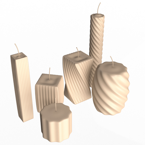 Candle Collection 3D Print 501052