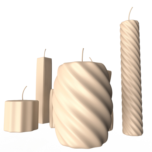 Candle Collection 3D Print 501054