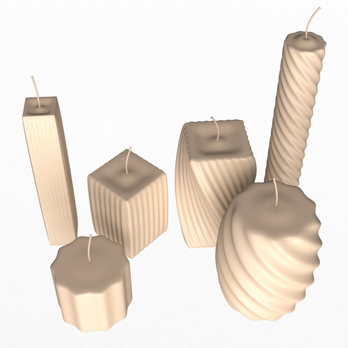 Candle Collection 3D Print 501056