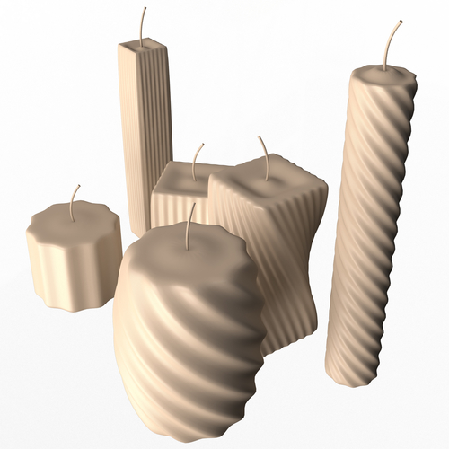 Candle Collection 3D Print 501057