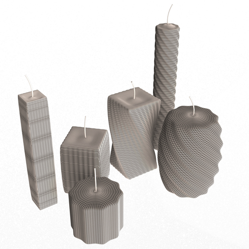 Candle Collection 3D Print 501058