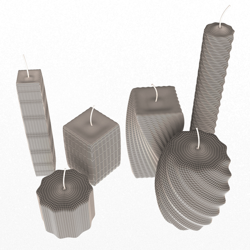 Candle Collection 3D Print 501062