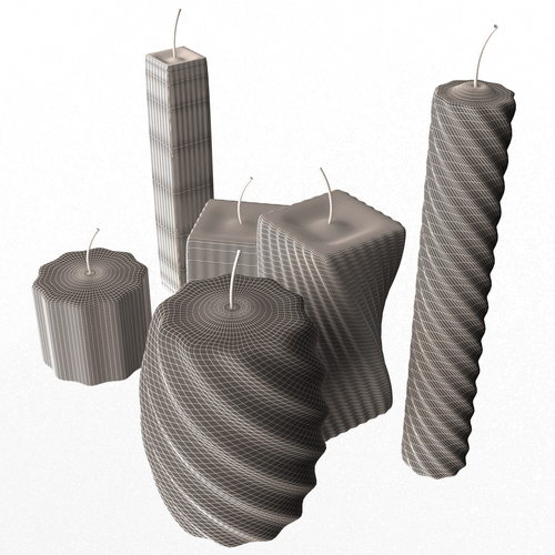 Candle Collection 3D Print 501063