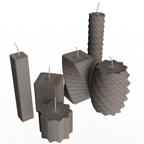 Candle Collection 3D Print 501064