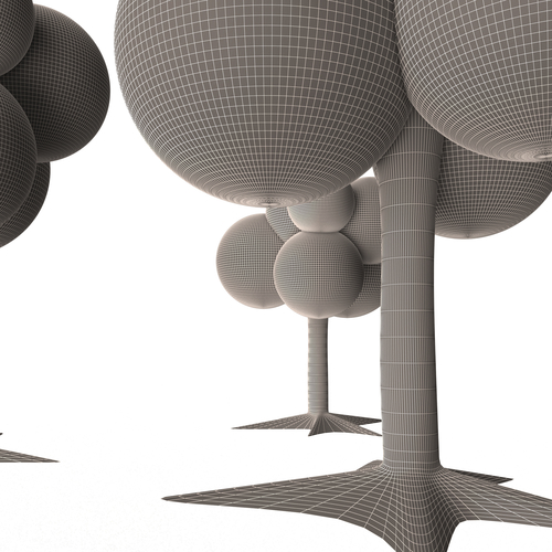 Cartoon Tree 3D Print 501078