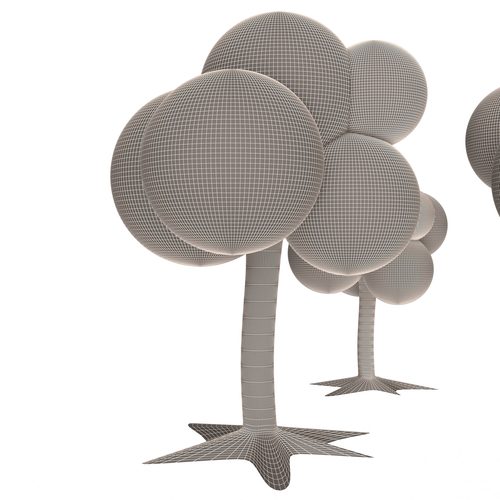 Cartoon Tree 3D Print 501079