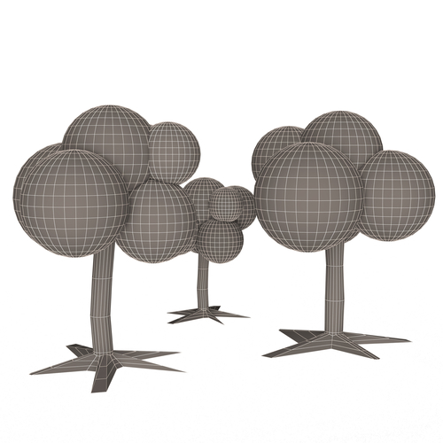 Cartoon Tree 3D Print 501082