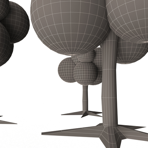 Cartoon Tree 3D Print 501084