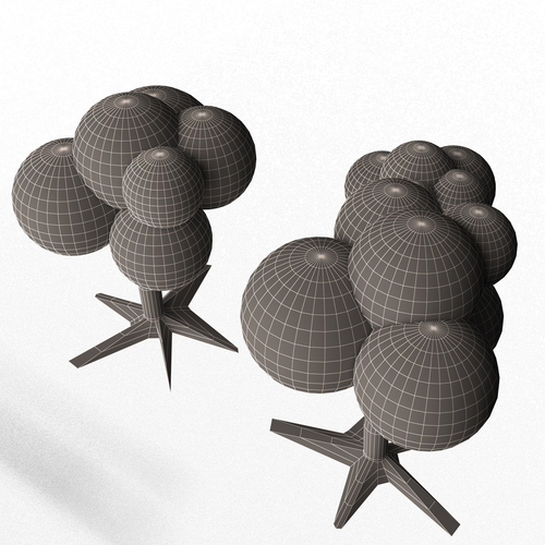 Cartoon Tree 3D Print 501086