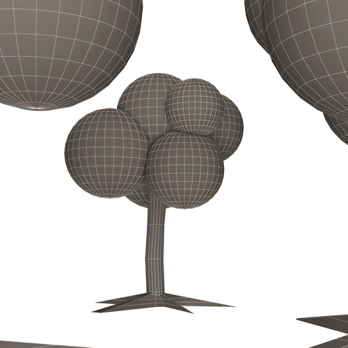 Cartoon Tree 3D Print 501087