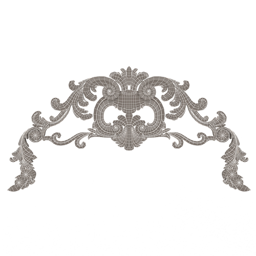 Carved Plaster Molding Decoration 08 3D Print 501124