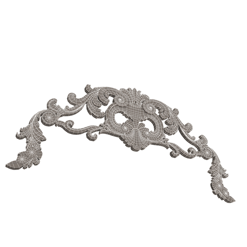 Carved Plaster Molding Decoration 08 3D Print 501125