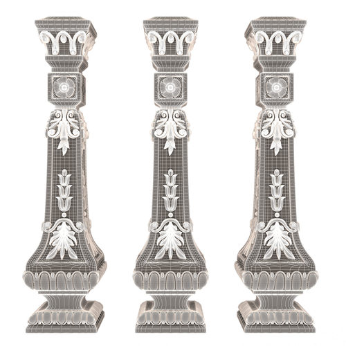 Classic Baluster 07 3D Print 501136